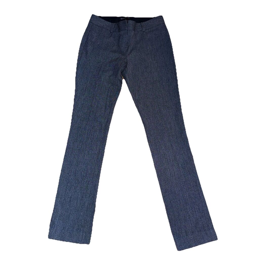 Express Women’s Columnist Ankle Low Rise Dress Business Pants Size OL Gray